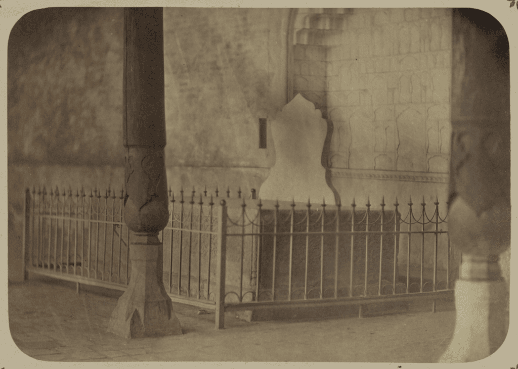 Timur's Throne Stone, Photo from the Second Half of the 19th Century.