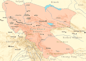 Map of the Karakhanid State within the borders of the year 1006