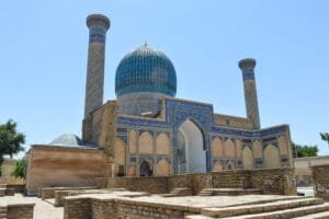 The Gur-Emir Mausoleum, where Timur and his descendants are buried.