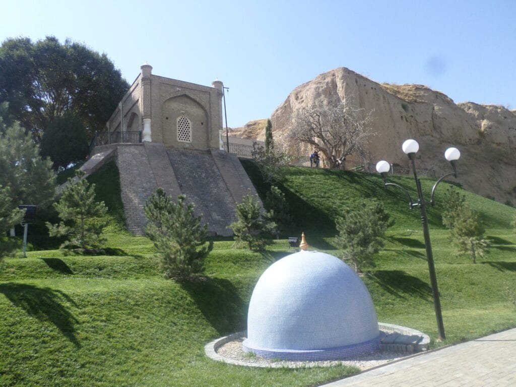 View of the Mausoleum and the Actual Site (Dome) of the Sacred Spring's Origin.
