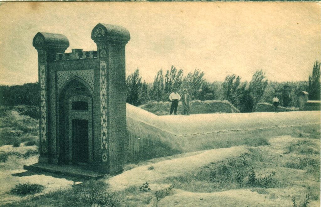 Samarkand, 1929. Exterior View of the Remains of the Ulugh Beg Observatory.